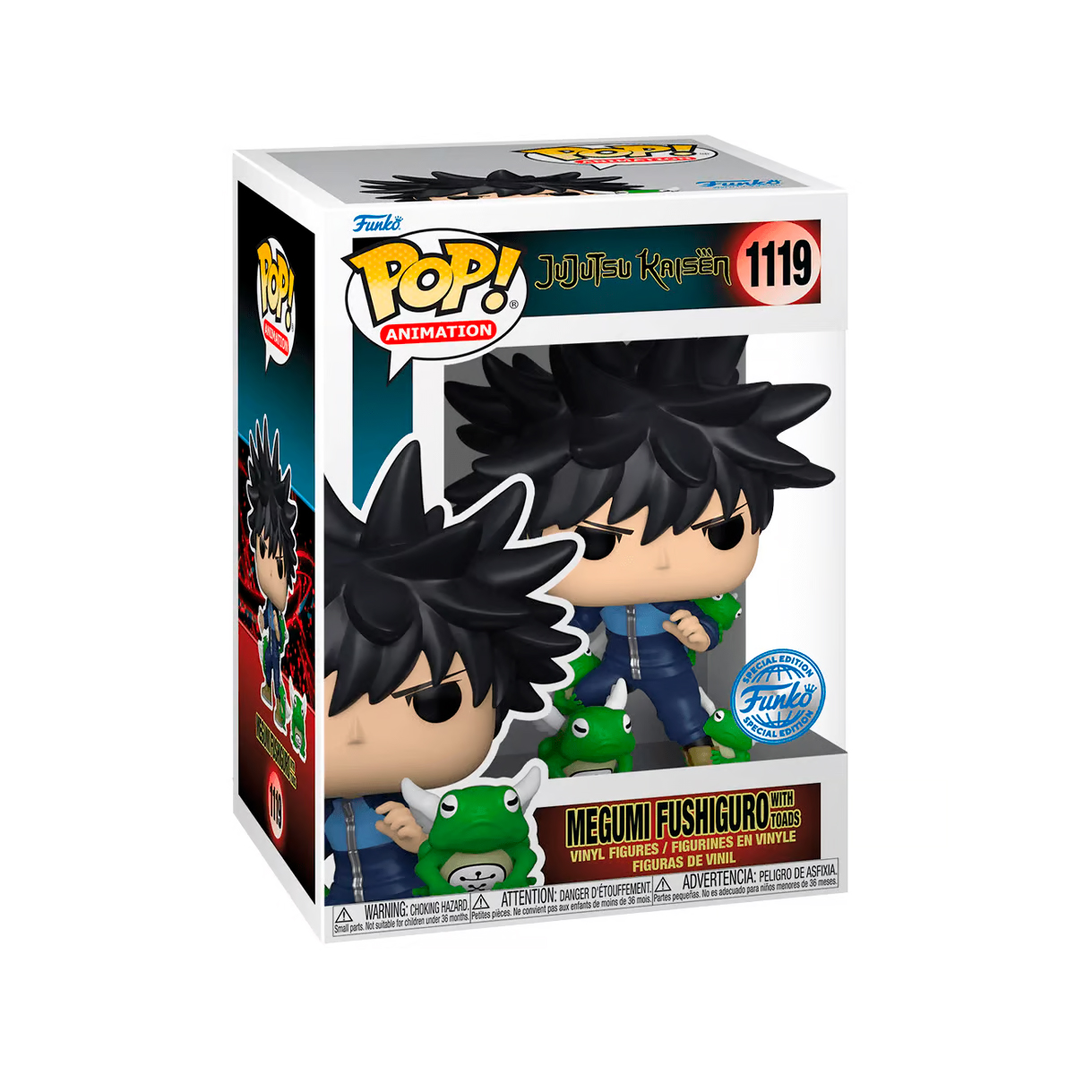 Funko Pop Megumi Fushiguro Con Ranas #1119 Jujutsu Kaisen Anime Figura Original