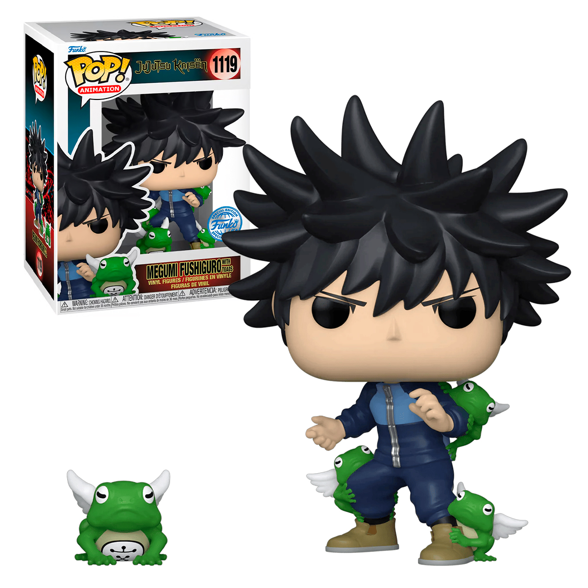 Funko Pop Megumi Fushiguro Con Ranas #1119 Jujutsu Kaisen Anime Figura Original