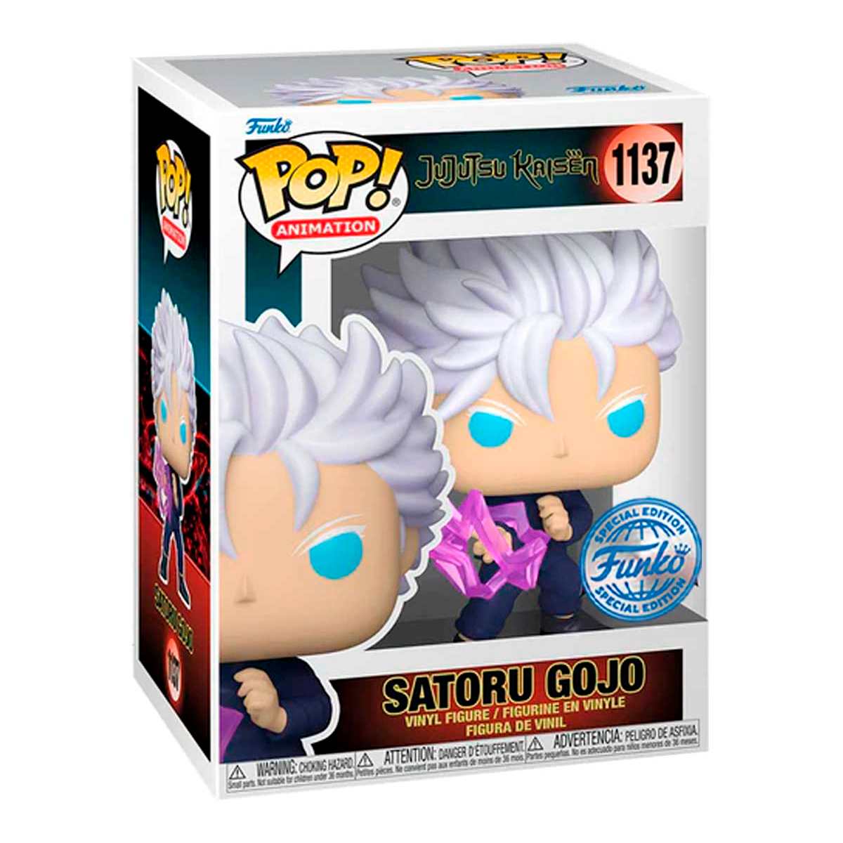 Funko Pop Satoru Gojo Vacio Purpura #1137 Jujutsu Kaisen Anime Figura Original