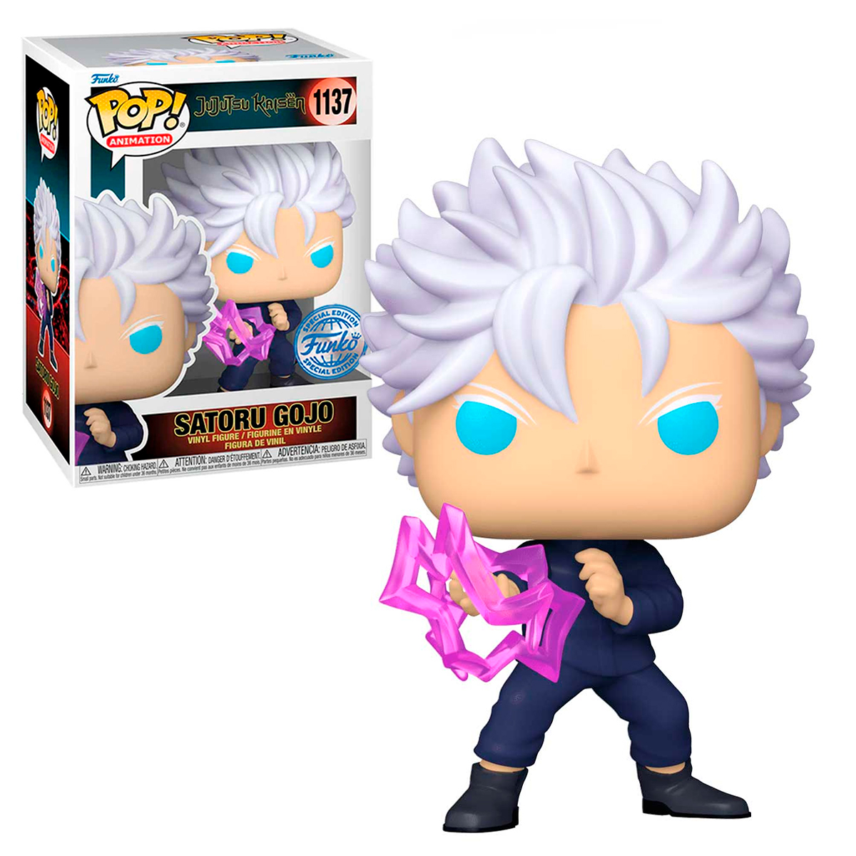 Funko Pop Satoru Gojo Vacio Purpura #1137 Jujutsu Kaisen Anime Figura Original