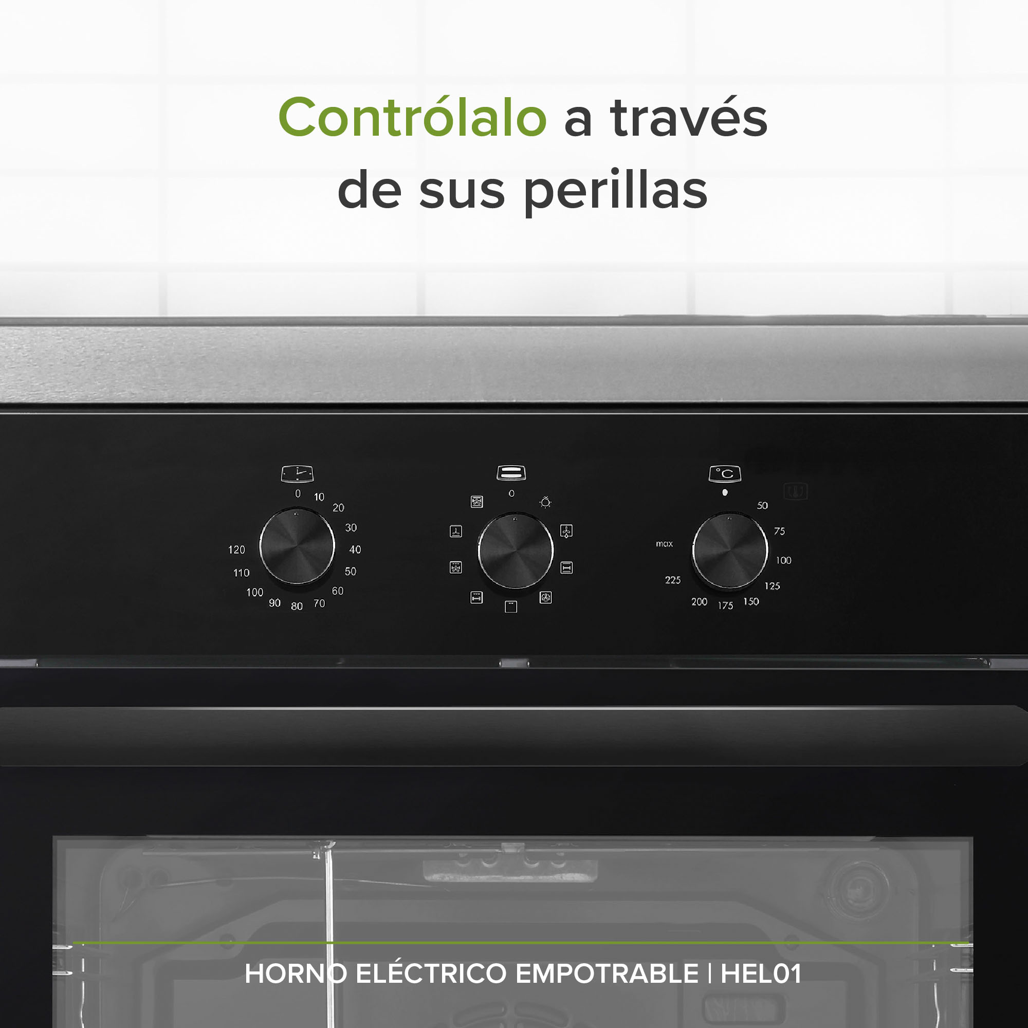Horno Eléctrico 67 L Empotrable 9 Funciones Avera HEL01
