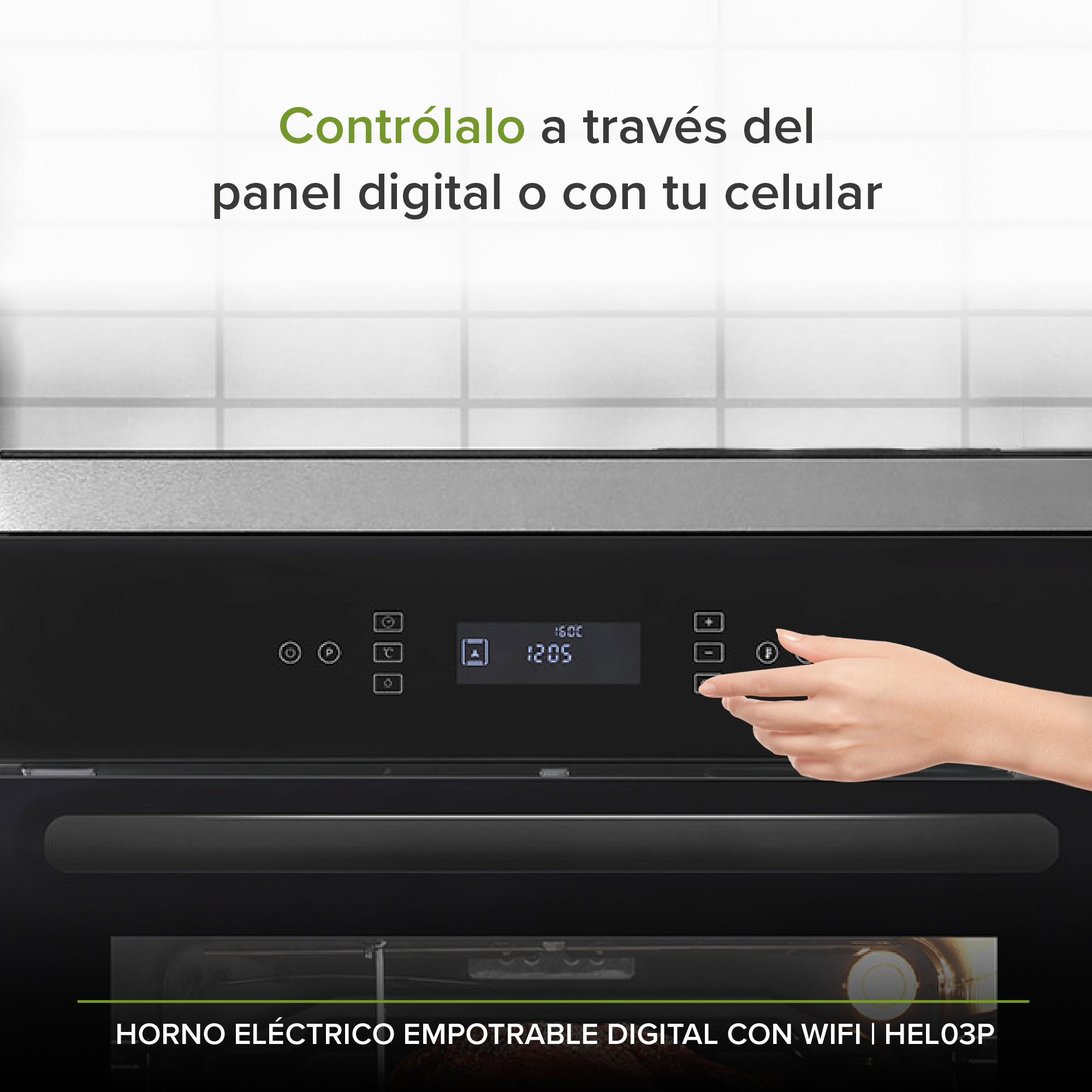 Horno Eléctrico 67 L Empotrable Digital WiFi Avera HEL03P
