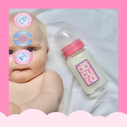 Pack 3 Biberones Maternity boca ancha Bébé Confort 270 ml blanco
