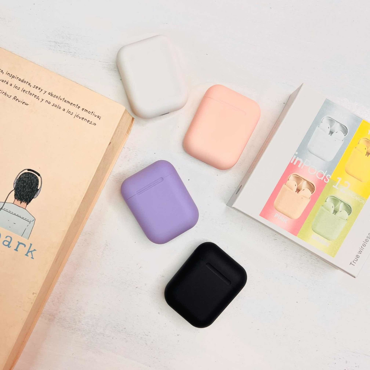 Audifonos Bluetooth Manos Libres I12 Touch AirPods negros