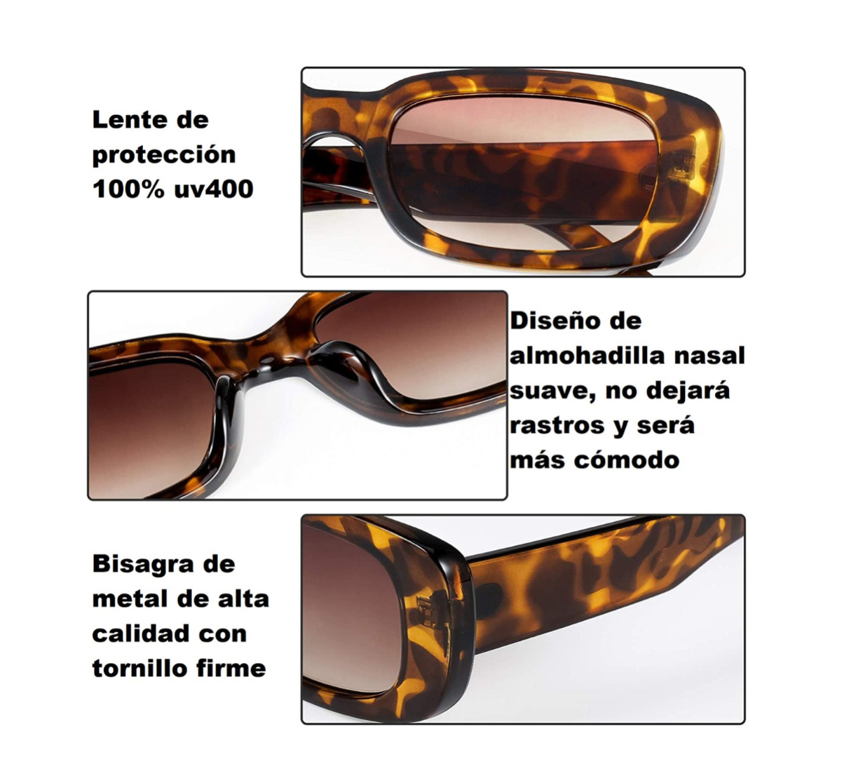 10 Piezas Lentes De Sol Para Mujer Hombre Dama Gafas Vintage