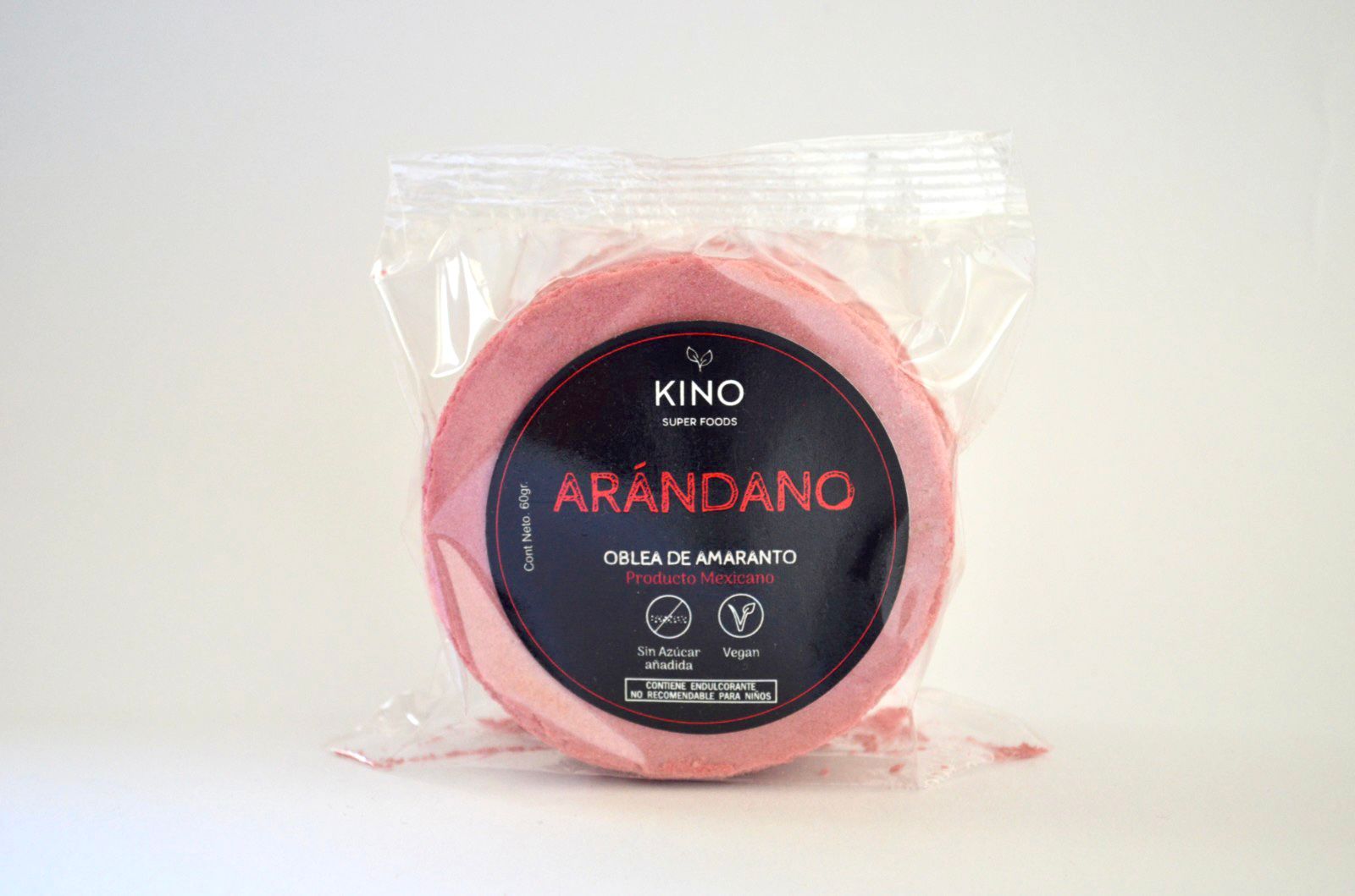 Obleas amaranto 60g Arándano - vegano- non gmo