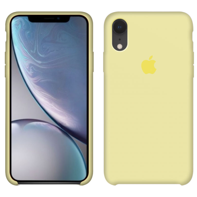 Funda de Silicon iPhone XR - Amarillo Pastel