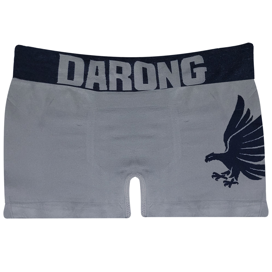 Boxer Gris - Azul Marino Mediano Para Hombre de Licra