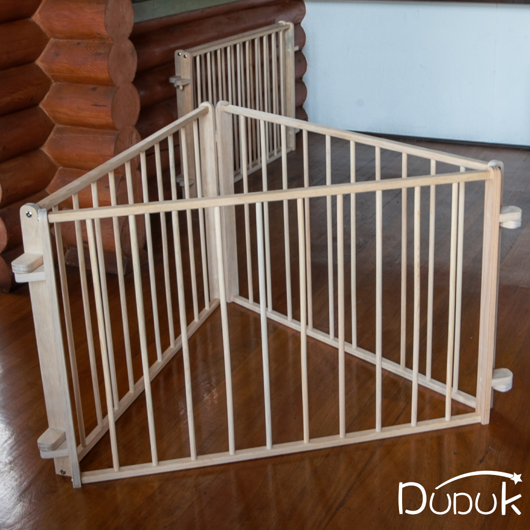 Corralito De Madera Para Bebe - Barandales Modulares Duduk