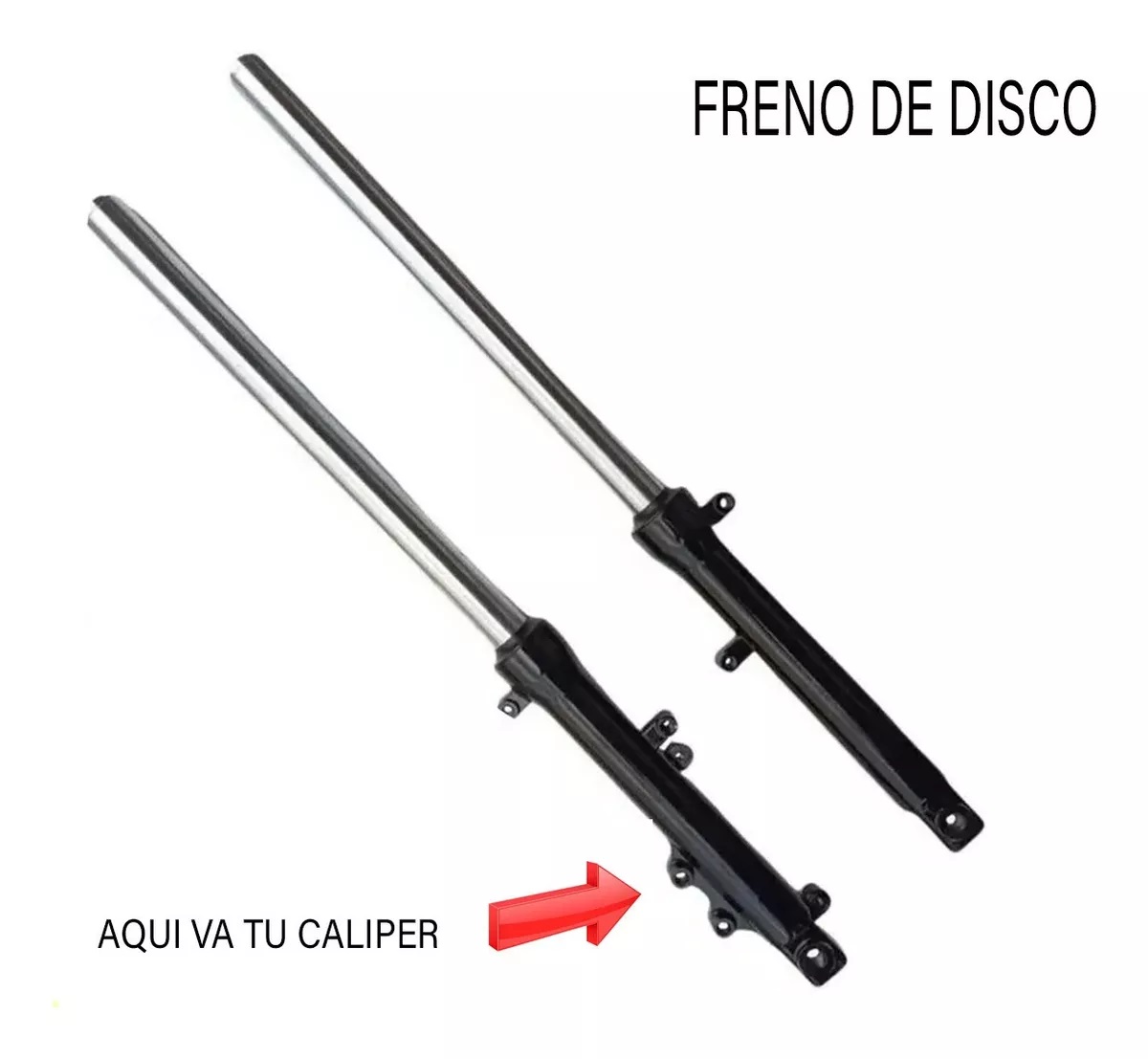 AMORTIGUADORES DELANTEROS BARRAS DE SUSPENSION IZQ/DER 125Z 125FL GPS PARILLA LARGA