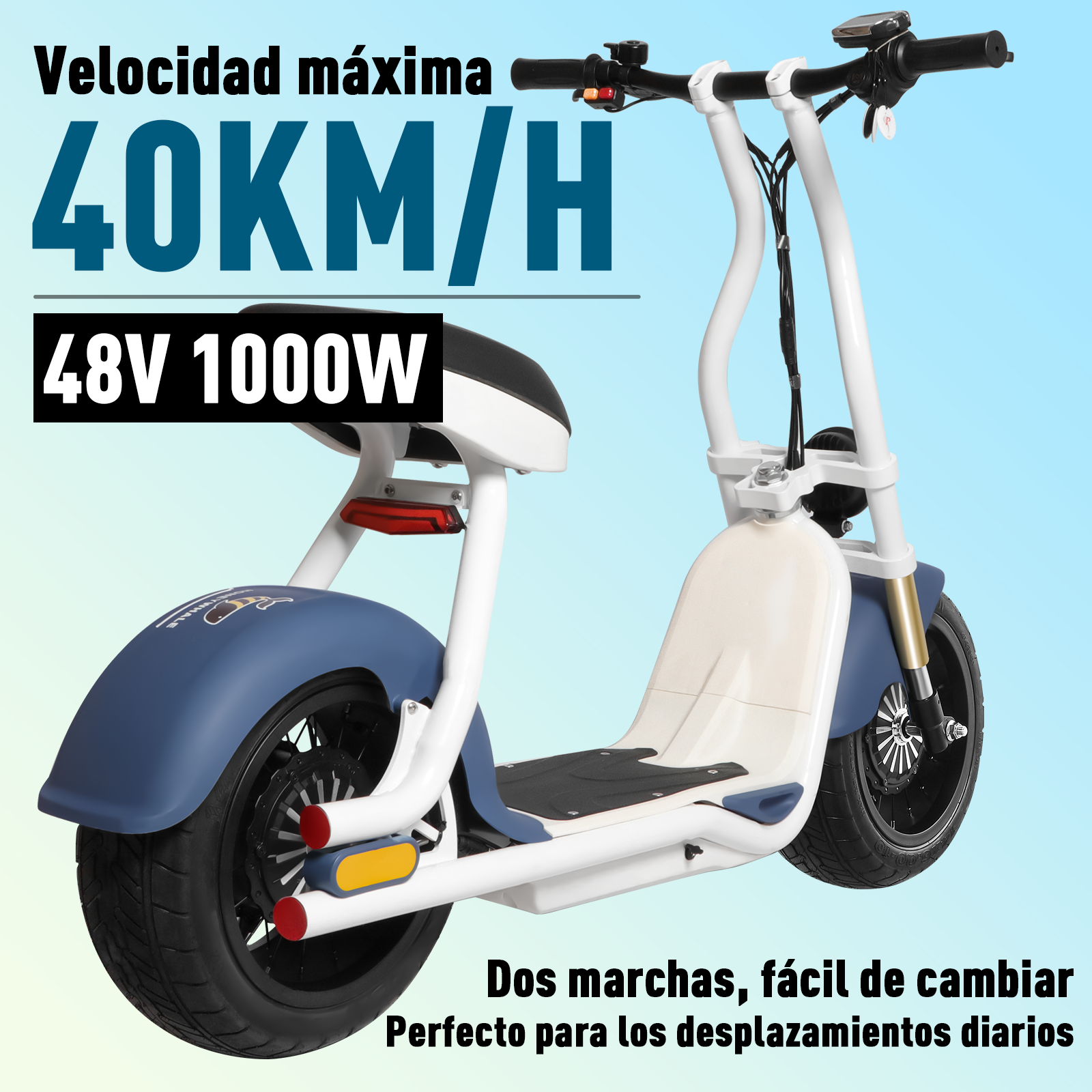 Scooter Eléctrico Honey Whale H10 Rojo
