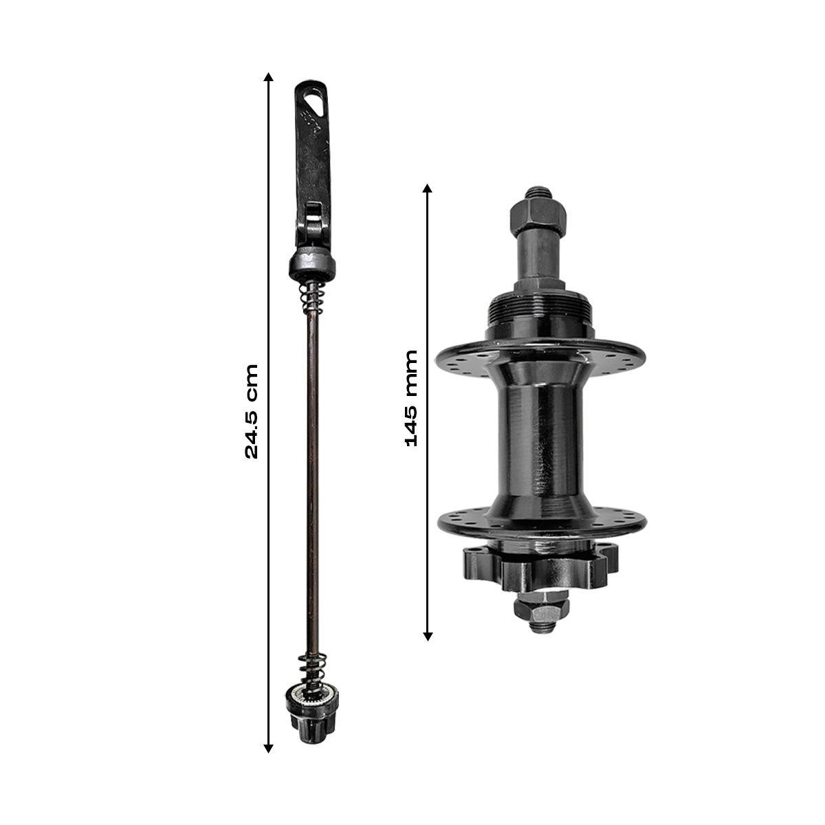 Buje Maza MTB Trasera Para Bicicleta 36h x 145mm Aluminio Para Frenos De Disco