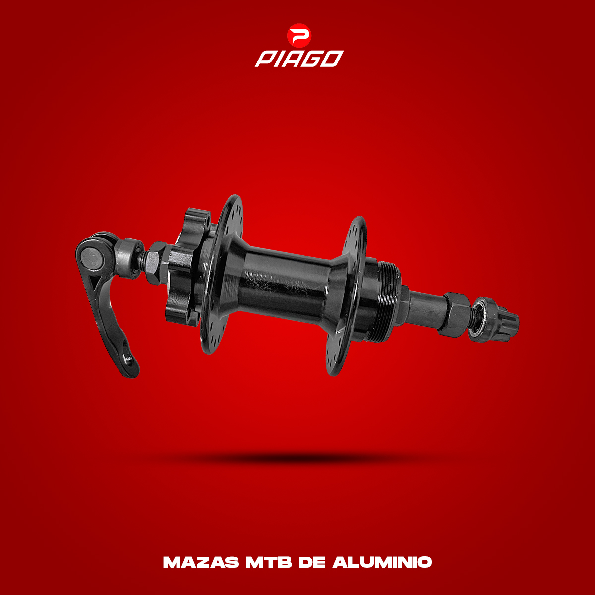 Buje Maza MTB Trasera Para Bicicleta 36h x 145mm Aluminio Para Frenos De Disco