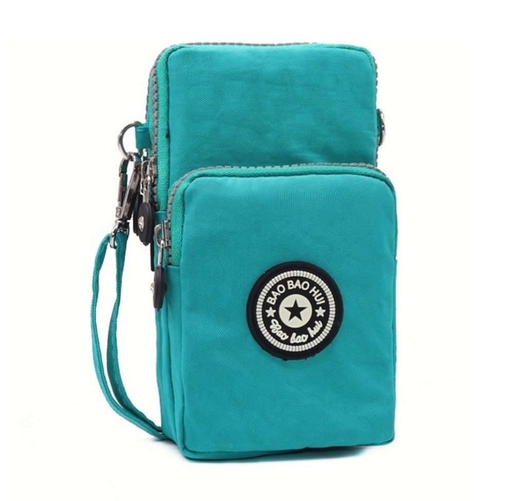 Bolsa De Hombro Deportiva Para Celular Para Mujer Verde