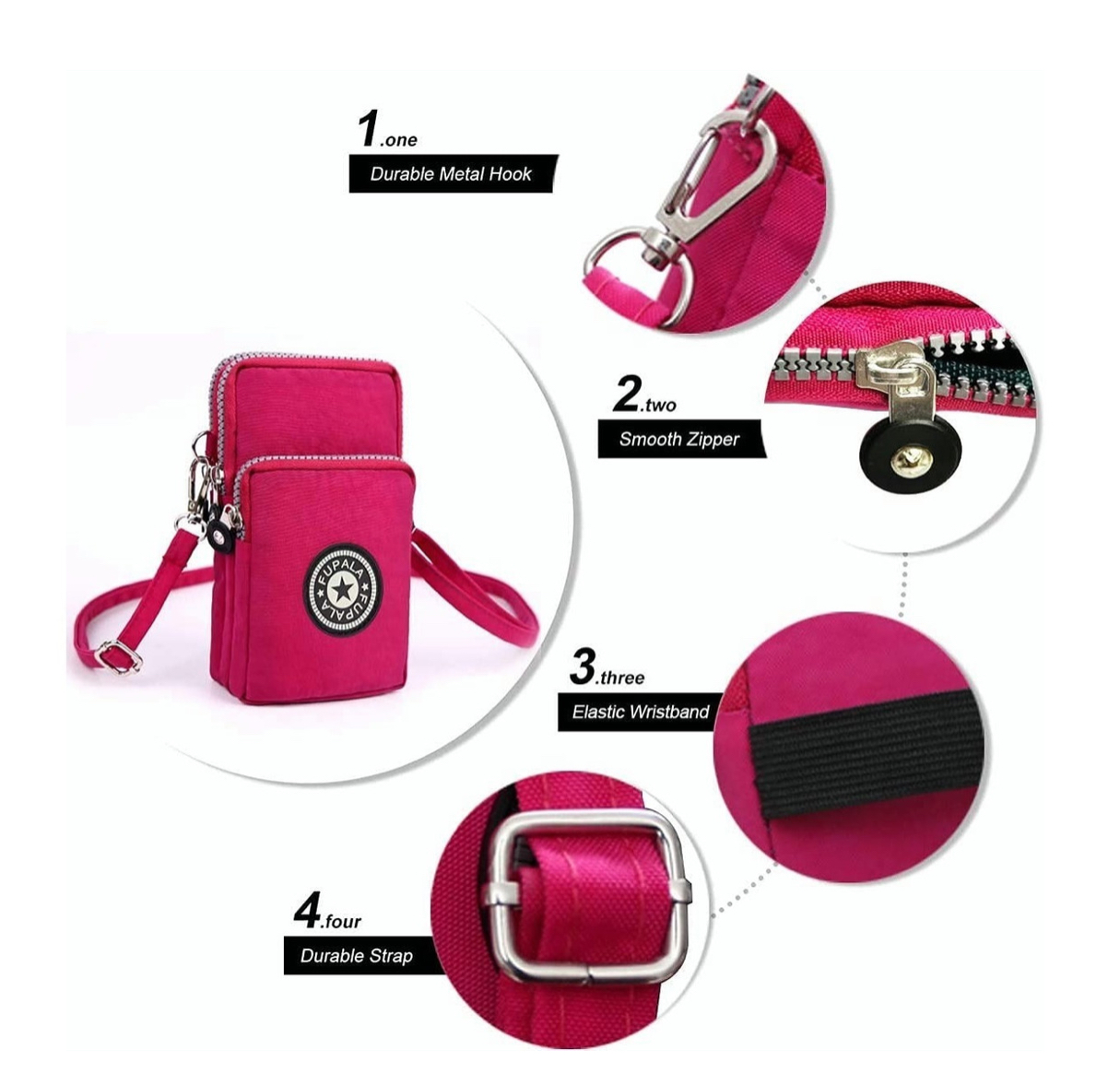 Bolsa De Hombro Deportiva Para Celular Para Mujer Verde