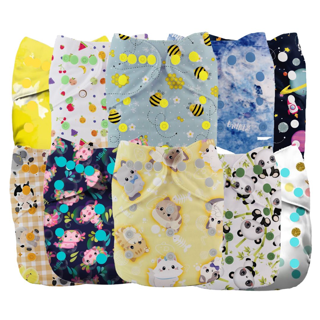 Pack 10 pañales Brillito