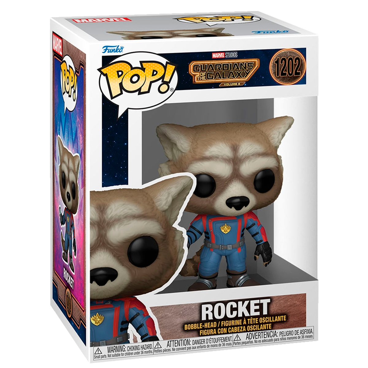 Funko Pop Rocket #1202 Guardianes De La Galaxia Vol 3 Marvel Figura Original