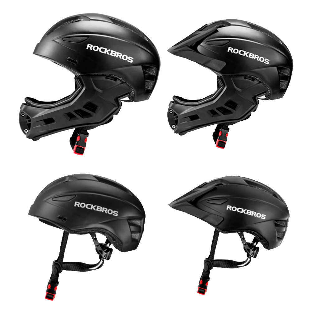Casco Full Face Para Niños de 10 a 16 años Ciclismo MTB, Esquí, Rockbros