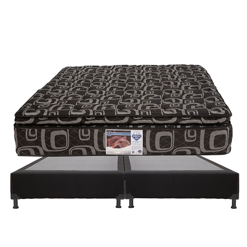 Colchón King Size Spring Air Morgan Con Box Negro