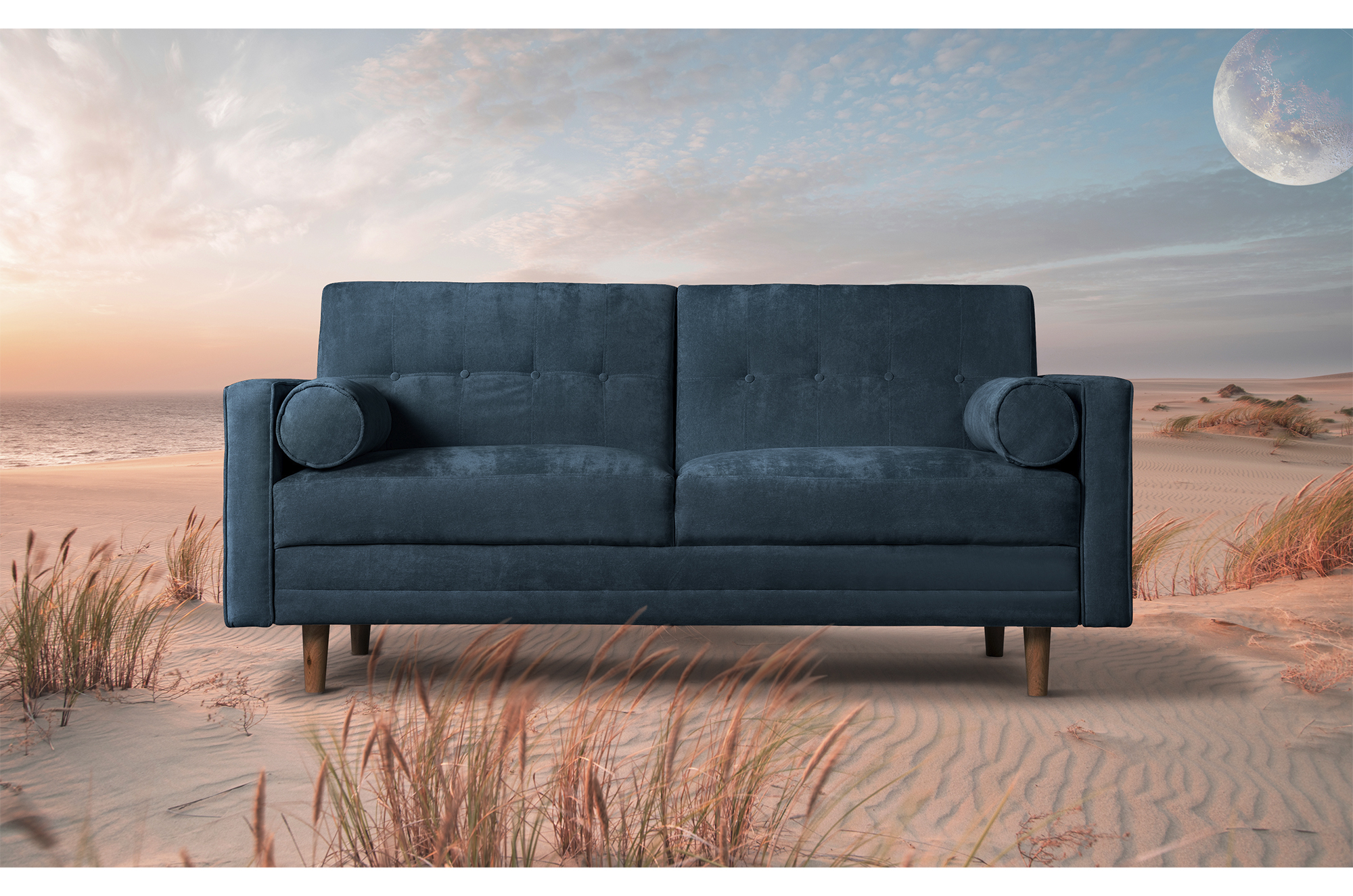 Sofá Cama Makora Bristol Olivo con Tecnología Beehive AirFlex Foam