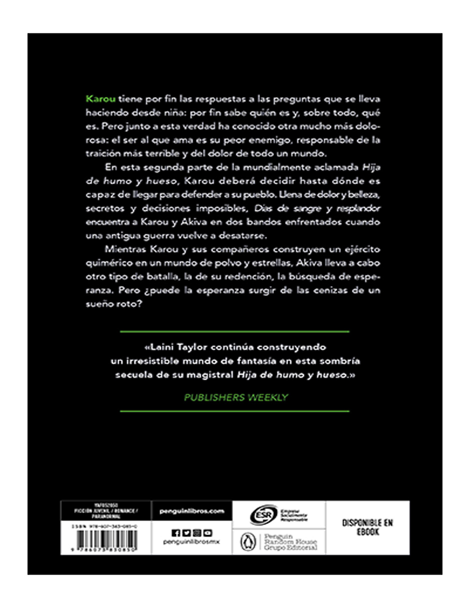 Días De Sangre Y Resplandorlaini Taylor 