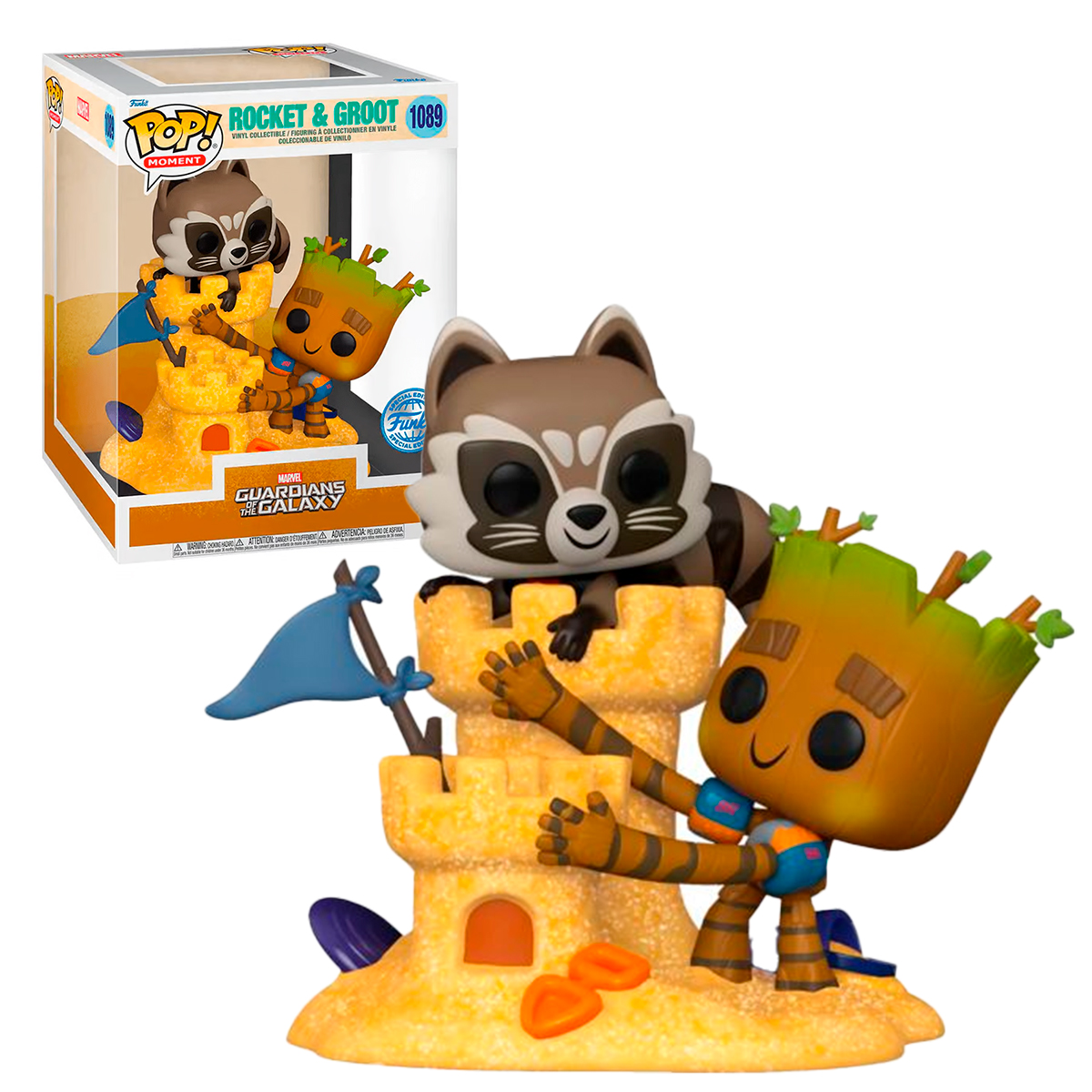 Funko Pop Rocket Con Groot #1089 Guardianes De La Galaxia Marvel Original
