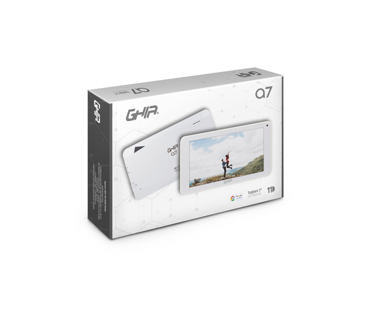 Tablet a7 wifi quadcore 2gb ram 16gb 2cam inalámbrico bluetooth cámara android blanca