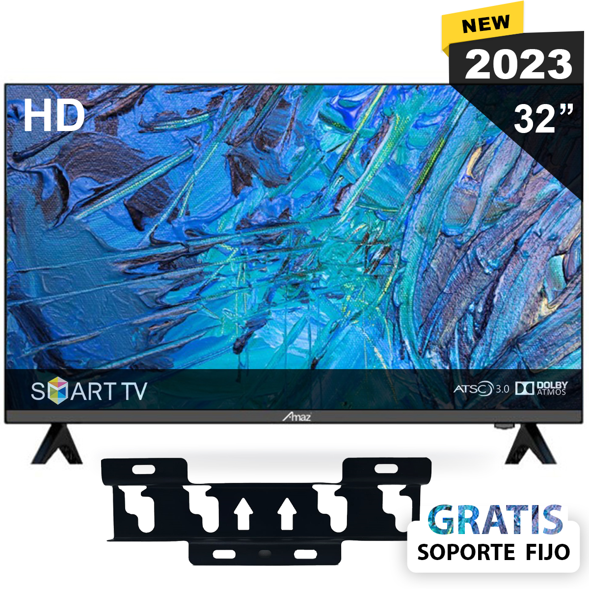 Smart Tv Pantalla Led De 32 Pulgadas Amaz 110v/240v