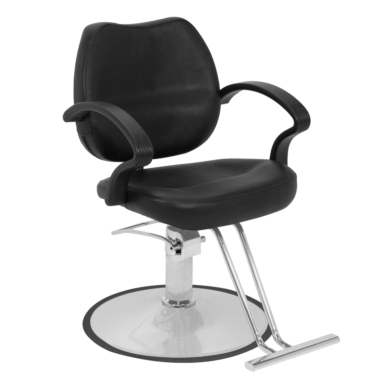Silla Hidráulica Onof para Salón de Belleza y Barbería, Reclinable con Altura Ajustable