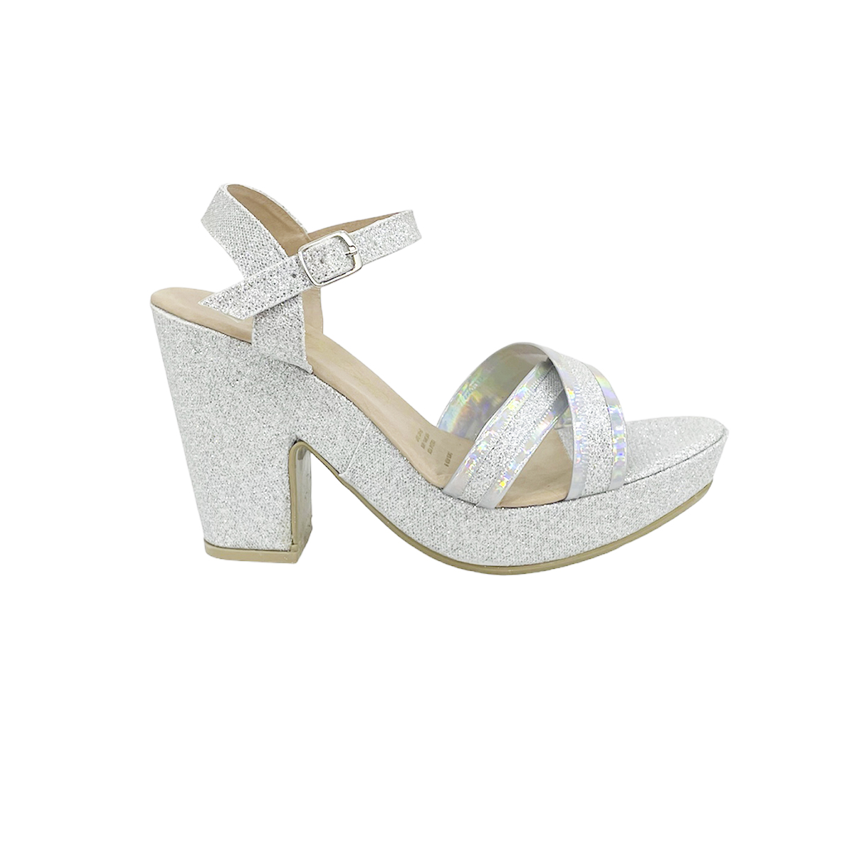 Zapatillas De Plataforma Zapatos Mujer Oro Glitter Sheila