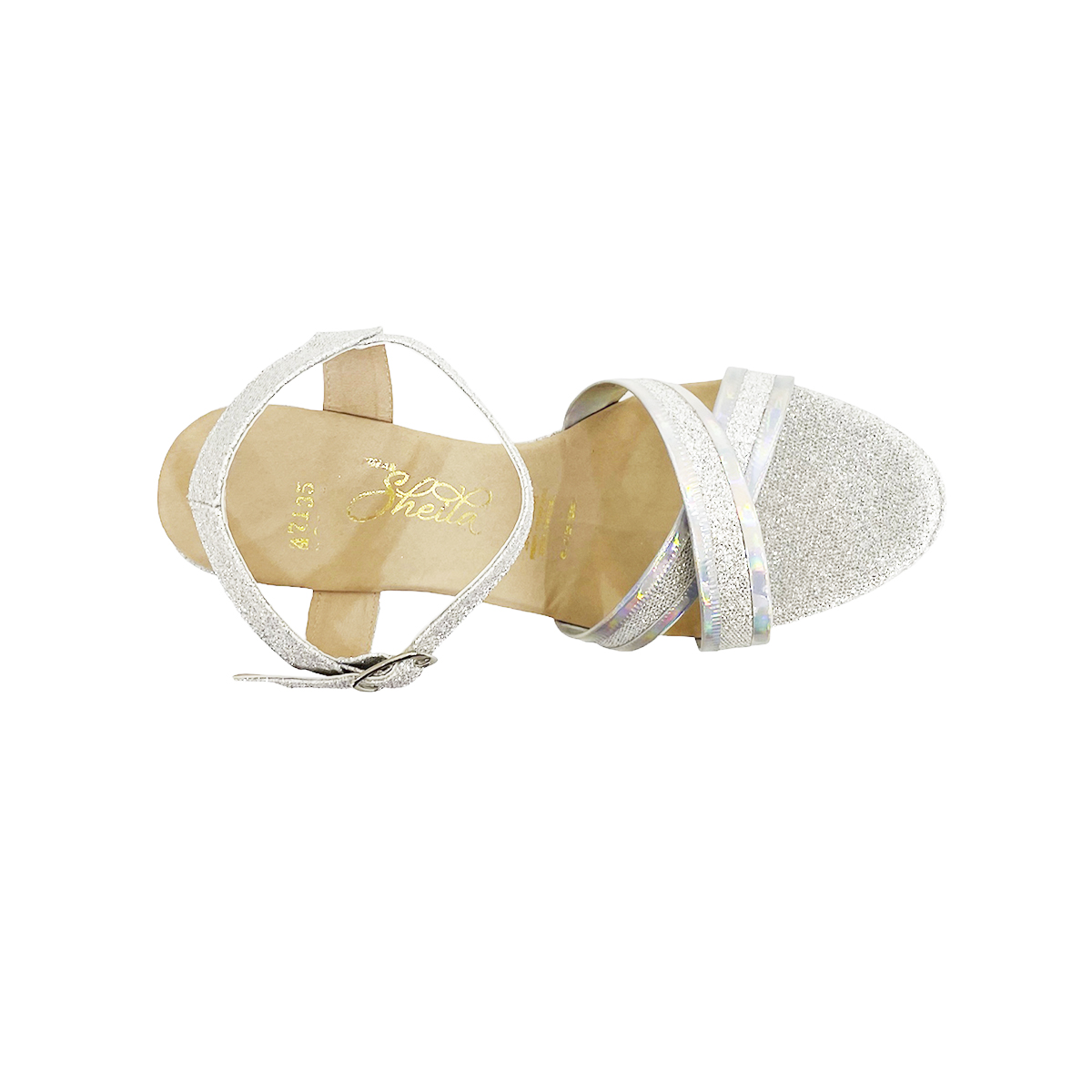 Zapatillas De Plataforma Zapatos Mujer Oro Glitter Sheila