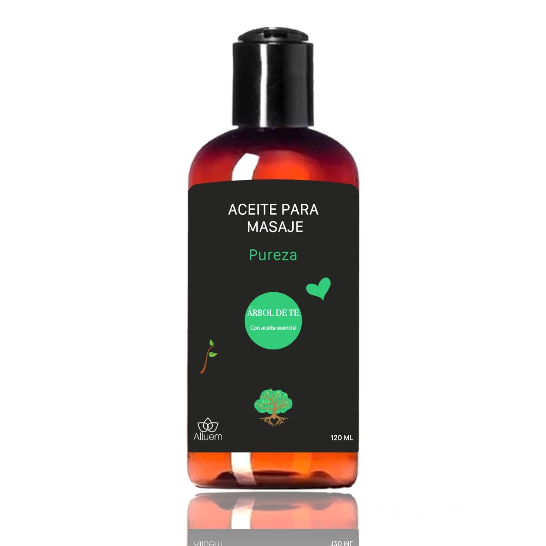 Aceite Para Masajes Con Aceite Esencial Árbol De Té Pureza Hidratante
