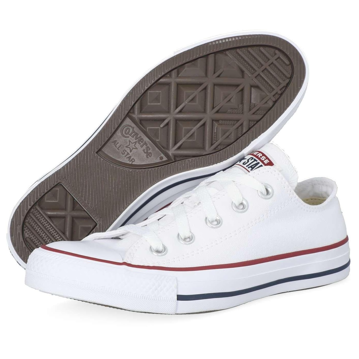 Tenis Converse Blancos Chuck Taylor All Star en Choclo de Lona M7652C