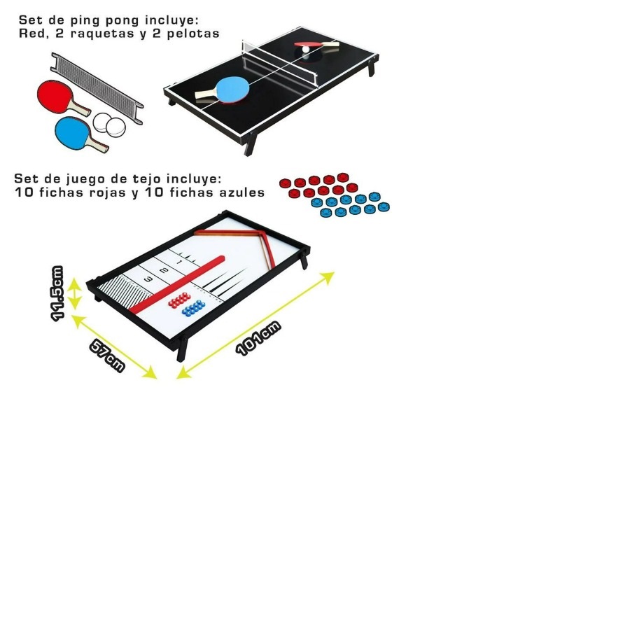 mini mesa de ping pong 2 en 1