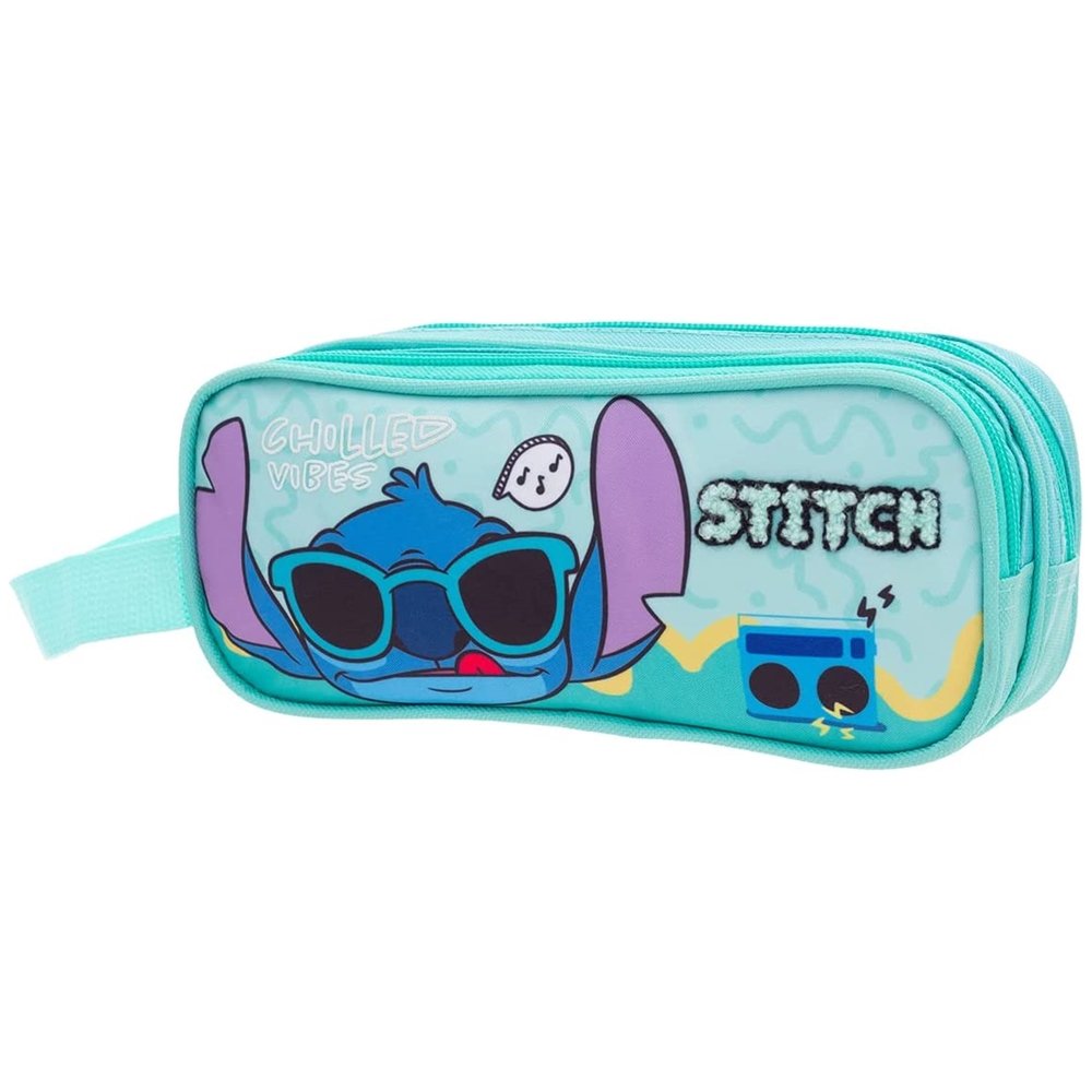 Lapicera Escolar doble Cierre Ruz Disney Stitch 170012 Coleccion Aloha