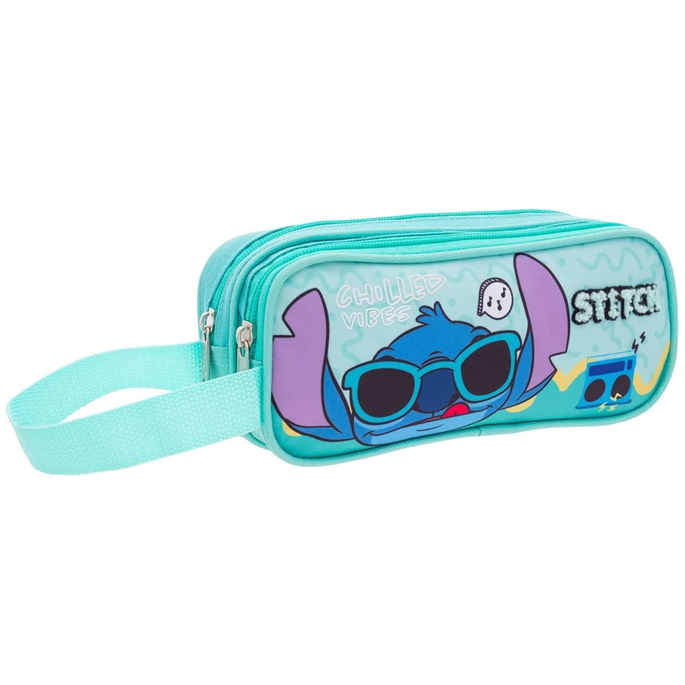 Lapicera Escolar doble Cierre Ruz Disney Stitch 170012 Coleccion Aloha
