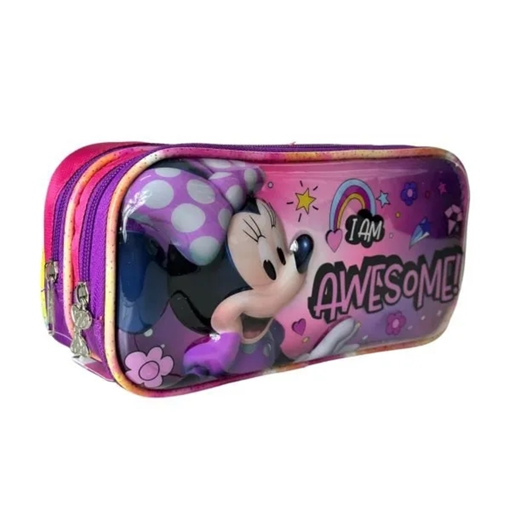 Lapicera Escolar Doble Cierre Ruz Disney Minnie Mouse 174599