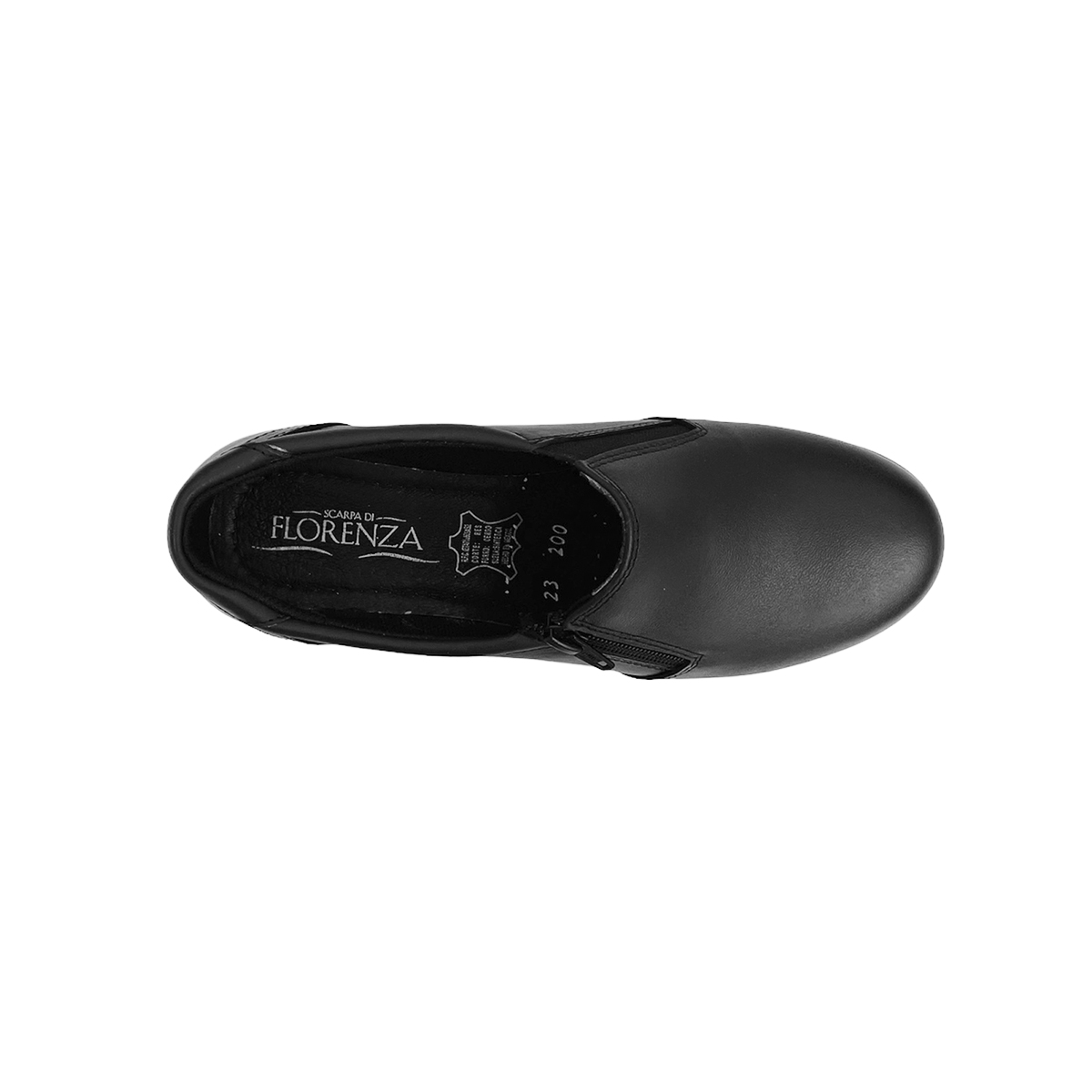 Zapatos Mocasines De Piel Mujer Negros Florenza De Piel