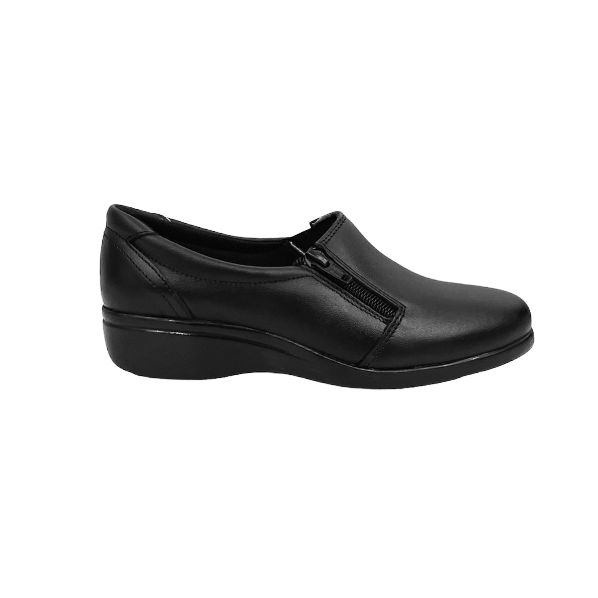Zapatos Mocasines De Piel Mujer Negros Florenza De Piel