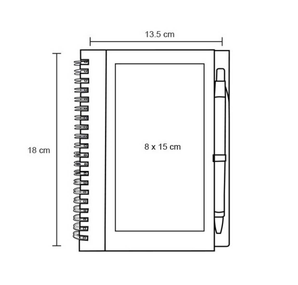 Libreta Cuaderno 1/2 Carta Pasta Dura Para Personalizar Naranja
