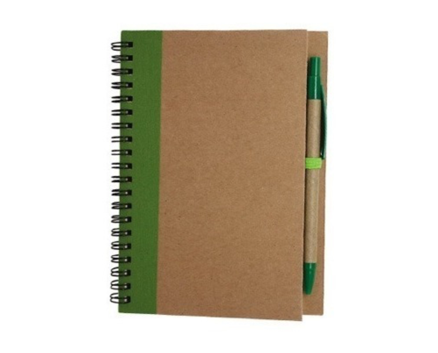 Libreta Cuaderno 1/2 Carta Pasta Dura Para Personalizar Verde