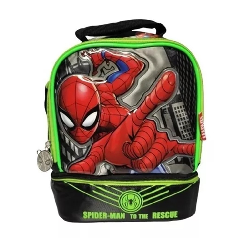 Lonchera Escolar Termica Ruz Marvel Spiderman Hombre Araña 174522 Coleccion Rescue