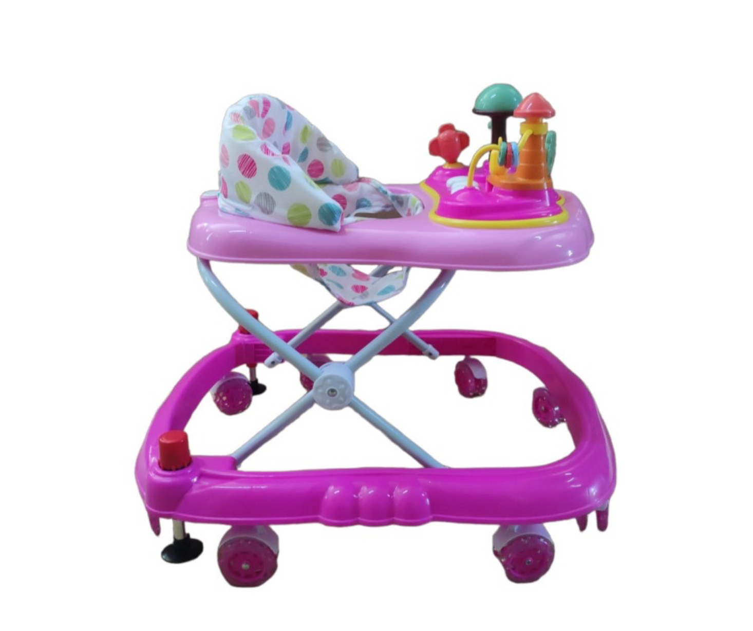 Andadera Para Bebe Con Llantas De Gel, Tablero,sonido Rosa 