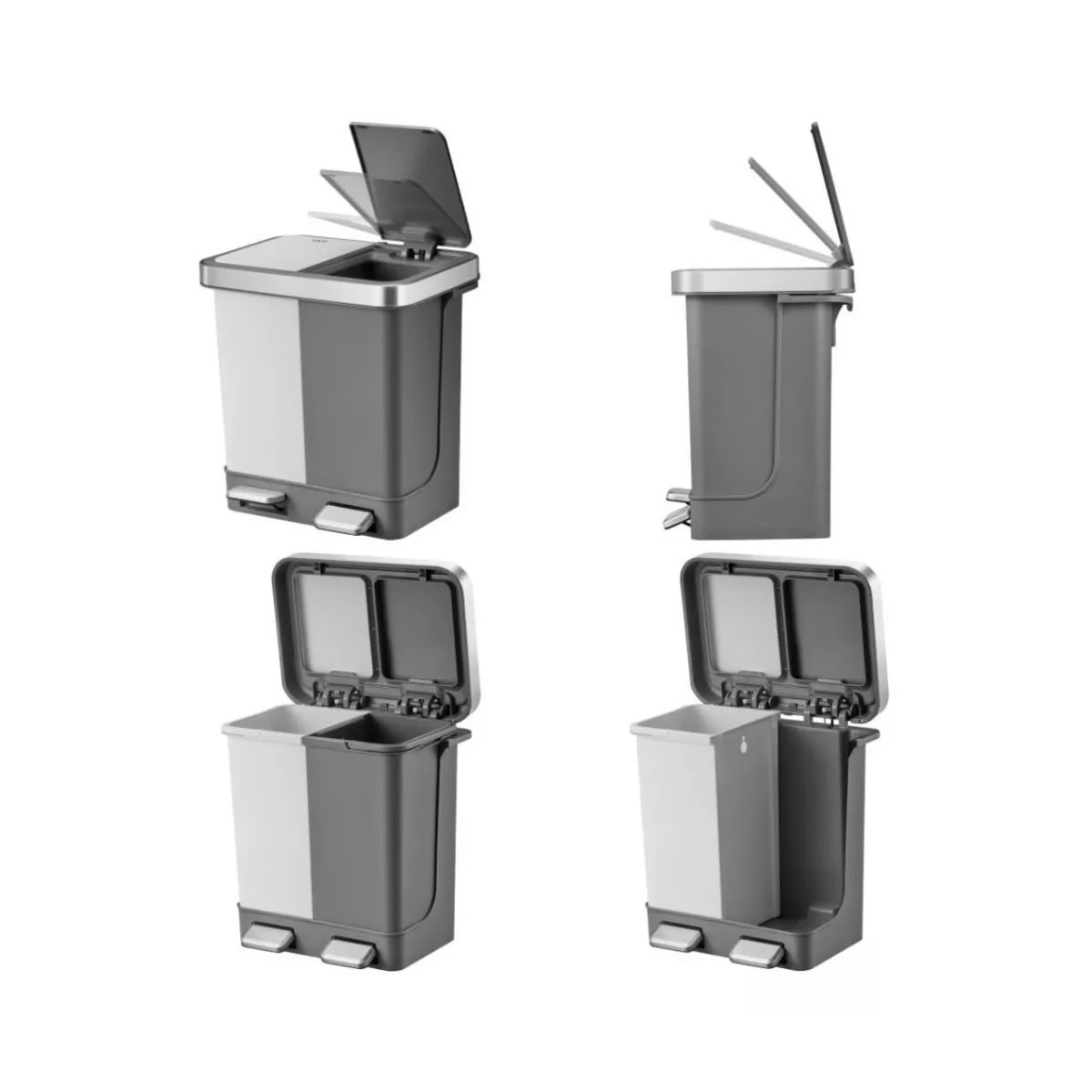 Botes de Basura Orgánico e Inorgánico de 10 L Eko EK6200 SMS