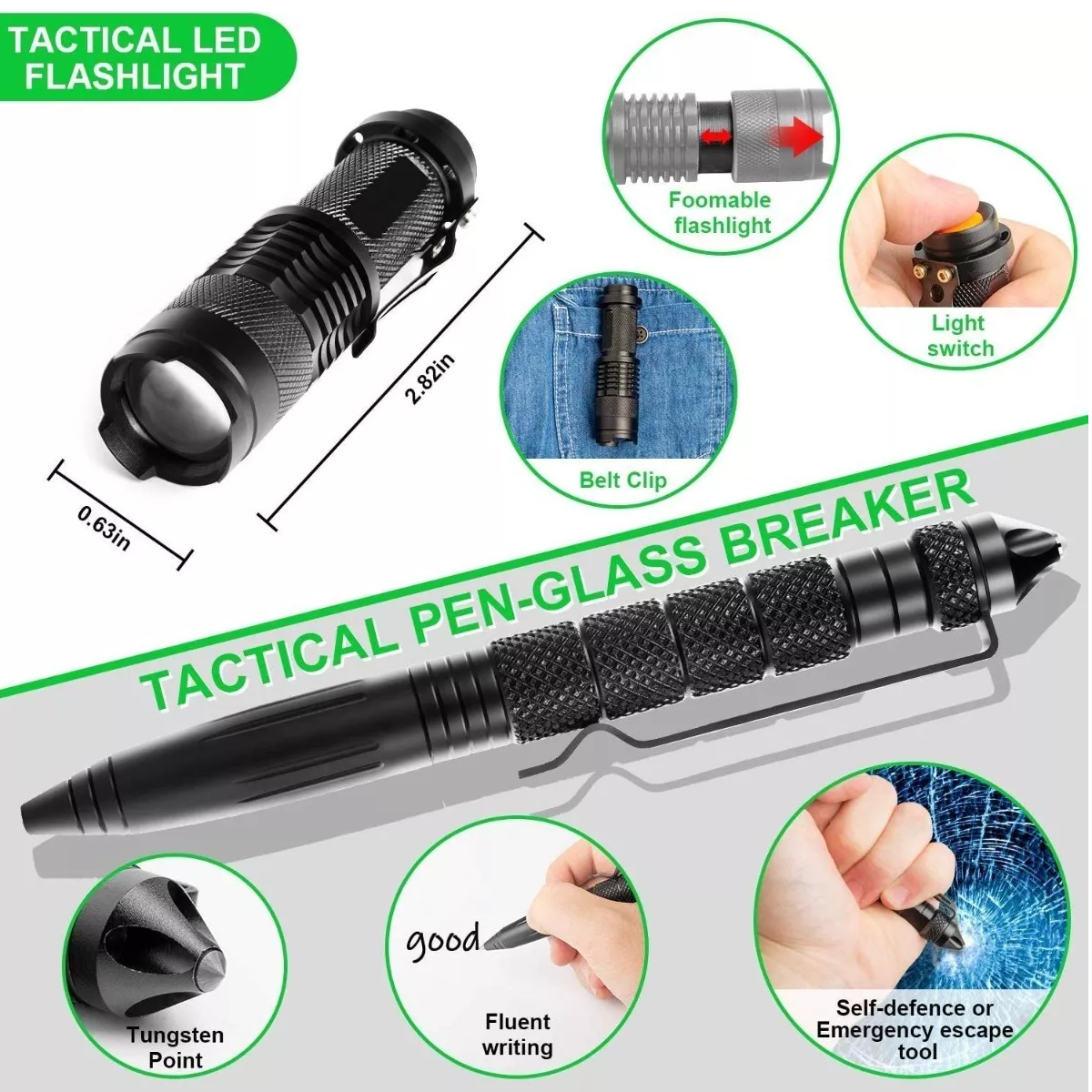 Kit De Supervivencia De Emergencia Para Camping Combinación 18 es 1