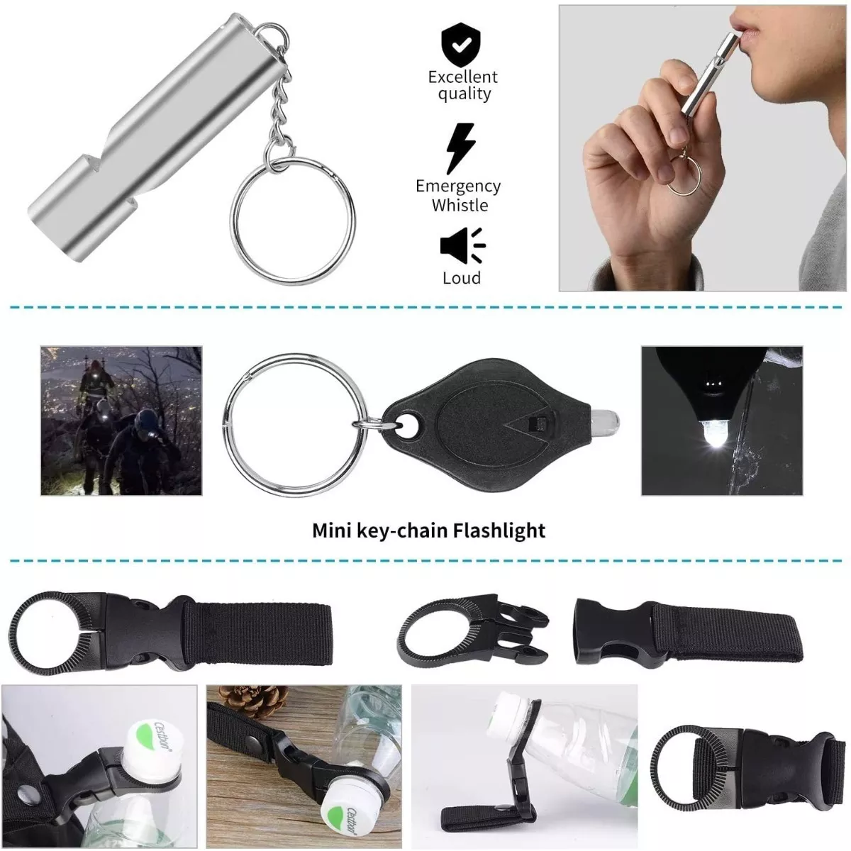 Kit De Supervivencia De Emergencia Para Camping Combinación 18 es 1