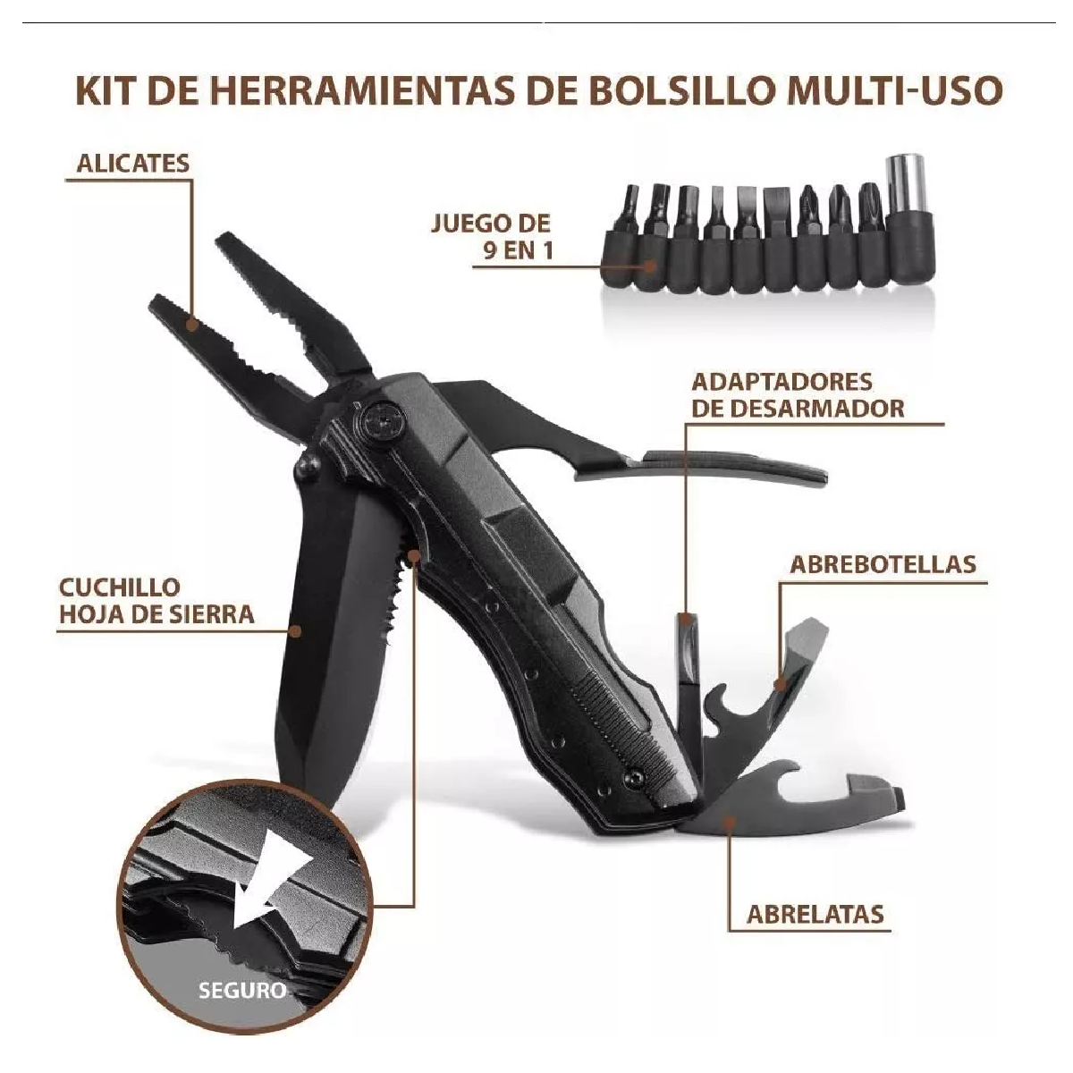 Navaja Táctica Multifunción Para Camping