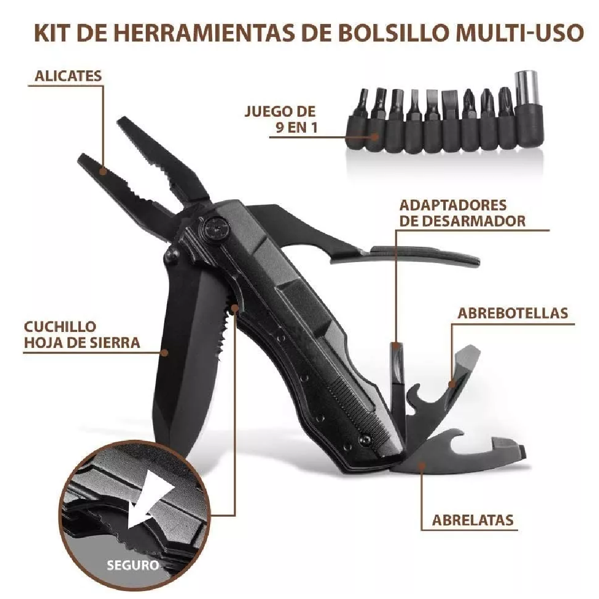 Navaja Táctica Multifunción Para Camping