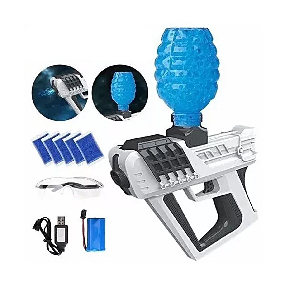 Juguete Pistola Eléctrica Lanzador Bolas De Gel Niños 
