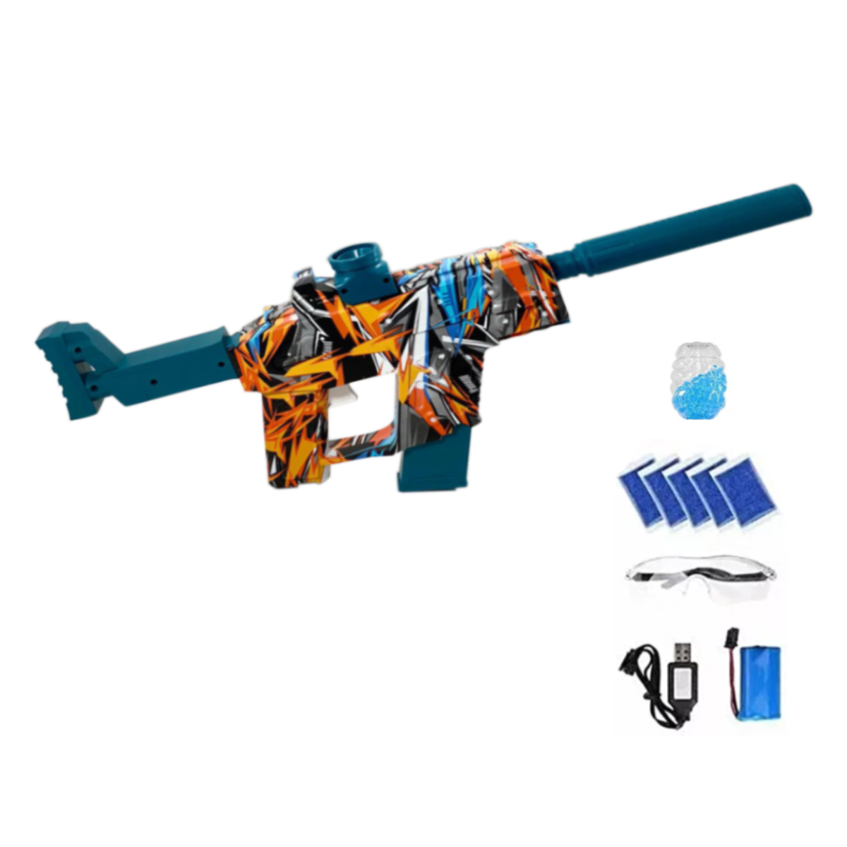 Juguete Pistola Eléctrica Lanzador Bolas Gel Log-on Diseños